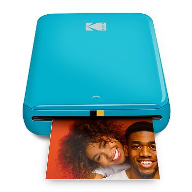 Kodak Step Mobile Instant Photo Printer 2x3" (blue) & Photo Paper Go Bundle For Ios & Android