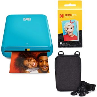 Kodak Step Mobile 2x3" Instant Photo Printer Go Bundle with Zink Photo Paper & Case