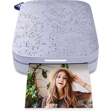 Hp Sprocket Portable 2x3" Instant Photo Printer (lilac) And Zink Paper Bundle