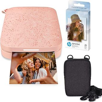 Hp Sprocket Portable 2x3" Instant Photo Printer (blush Pink) And Zink Paper Bundle