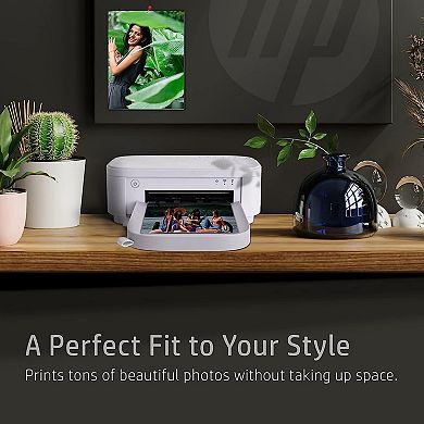 Hp Sprocket Studio Plus 4x6” Instant Photo Printer Wirelessly Prints From Ios & Android Device