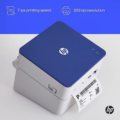Hp Thermal Label Printer, 4x6 Easy-to-use, High-speed Label Printer With Internal Tray - 203 Dpi