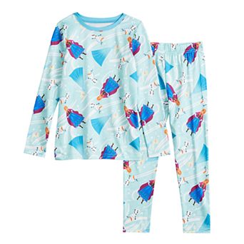 Disney's Frozen Anna, Elsa & Olaf Toddler Girl 2 pc Base Layer Set by Cuddl Duds®