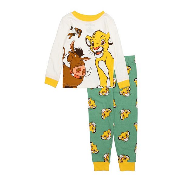 Disney's The Lion King Toddler Boy 2-pc. "King Pumba Timon" Top & Bottom Pajama Set - Lion King (2T)