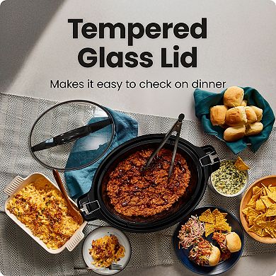 Chefman 6 Qt. Locking Lid Slow Cooker