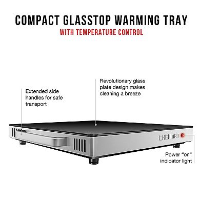 Chefman Glass Top Warming Tray
