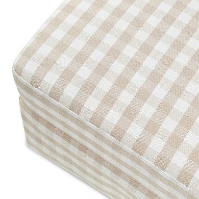 Namesake Crawford Gliding Ottoman in Gingham