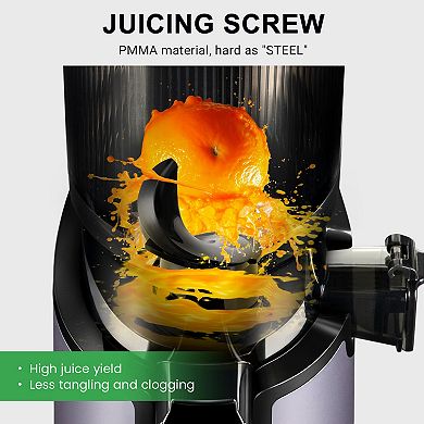Ventray Slow Press Masticating Juicer With 5.3" Wide Feed Chute 900