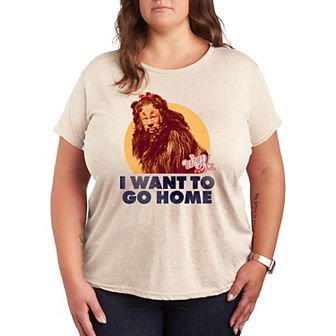 Plus The Wizard Of Oz Lion Home Graphic Tee