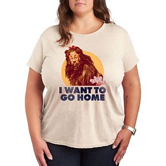 Plus The Wizard Of Oz Lion Home Graphic Tee