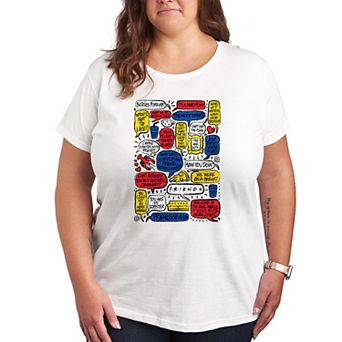 Plus Friends Quotes Speech Bubbles Graphic Tee