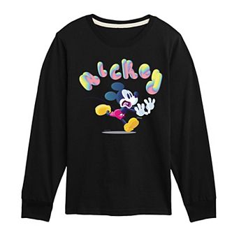 Disney's Mickey Mouse Boys 8-20 Run Long Sleeve Graphic Tee