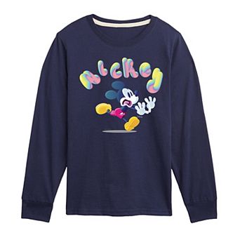 Disney's Mickey Mouse Boys 8-20 Run Long Sleeve Graphic Tee