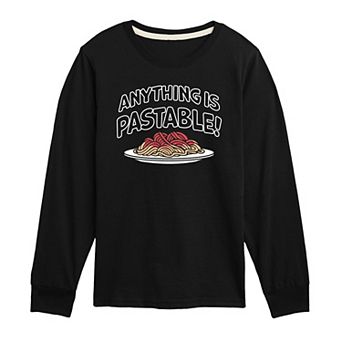 Boys 8-20 Anything Is Pastable! Long Sleeve Graphic Tee
