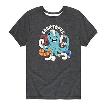 Boys 8-20 Sock-Topus Graphic Tee