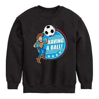 Disney / Pixar's Toy Story Woody Boys 8-20 Having A Ball Fleece Sweatshirt