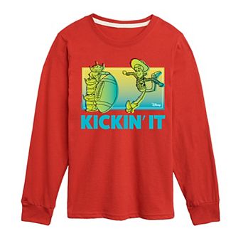 Disney / Pixar's Toy Story Woody Boys 8-20 Kickin' It Long Sleeve Graphic Tee