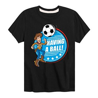 Disney / Pixar's Toy Story Woody Boys 8-20 Having A Ball Graphic Tee
