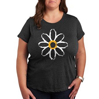 Plus Paintbrush Stroke Daisy Graphic Tee