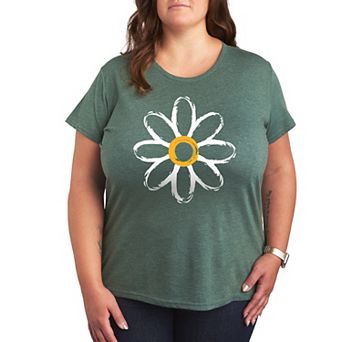 Plus Paintbrush Stroke Daisy Graphic Tee
