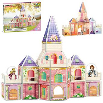 PICASSO-TILES Magnetic Tiles for Kids, Princess Castle, STEM Building Blocks Toy