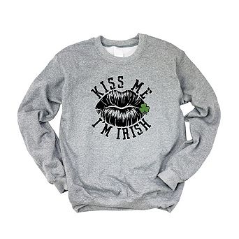 Kiss Me Irish Lips Sweatshirt