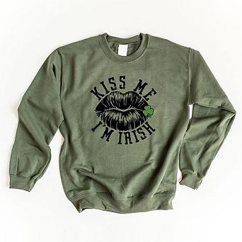 Kiss Me Irish Lips Sweatshirt