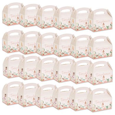 24-pack Tiny Dancer Treat Boxes For Ballerina Party Decorations, Pink, 6x3x4 In