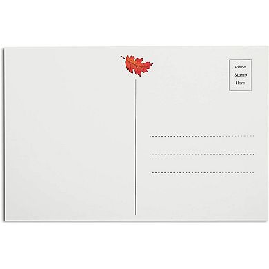 96 Pack Thanksgiving Postcards for Fall, Happy Thanksgiving Cards with Wagon