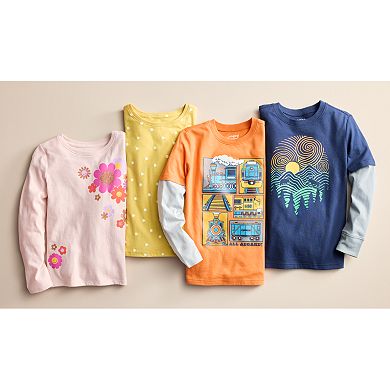 Girls 4-12 Jumping Beans® Long Sleeve Print Graphic Tee
