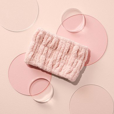 The Hair Edit Hold Back & Glow Up Ultra-Wide Plush Spa Headband
