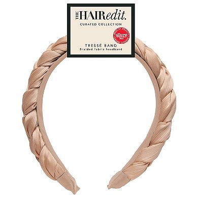 The Hair Edit Tressé Braided Champagne Fabric Headband