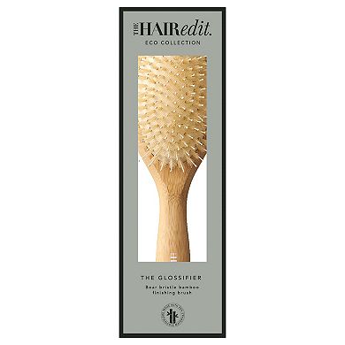 The Hair Edit Glossifier Boar Bristle Bamboo Paddle Brush