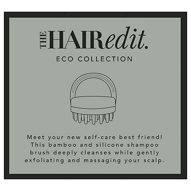 The Hair Edit Scalp Renew Bamboo & Silicone Shampoo Massage Brush