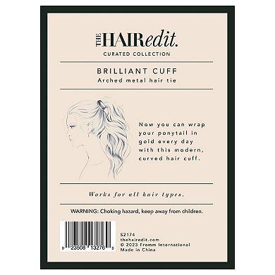 The Hair Edit Brilliant Cuff Gold Metal Ponytail Holder