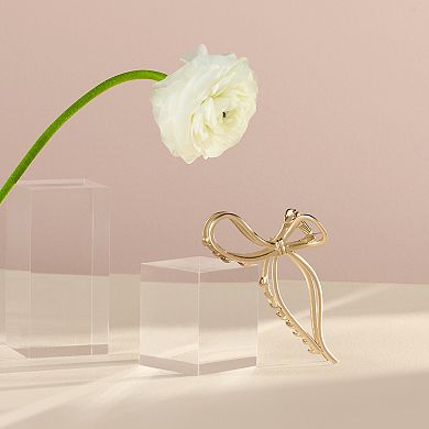 The Hair Edit Gilded Bow Claw Clip
