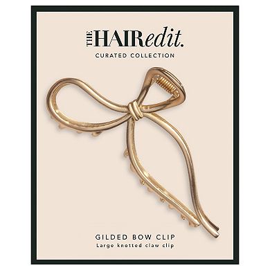 The Hair Edit Gilded Bow Claw Clip