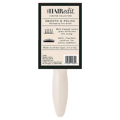 The Hair Edit Smooth & Polish Detangling Mini Brush