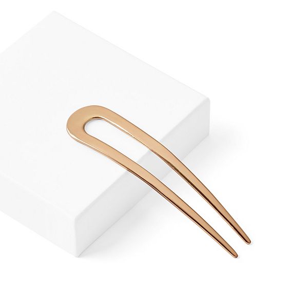 The Hair Edit Sleek Chignon French Hair Pin - Gold