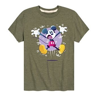 Disney's Mickey Mouse Boys 8-20 Jump Scare Graphic Tee
