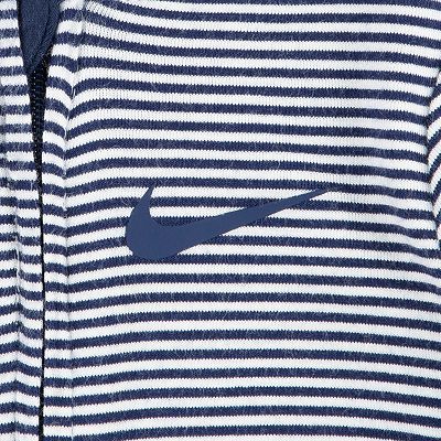 Newborn Baby Nike Striped Footed Coverall