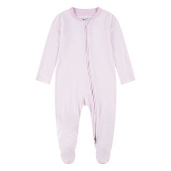 Newborn Baby Nike Striped Footed Coverall