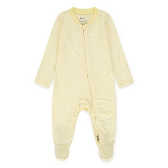 Newborn Baby Nike Striped Footed Coverall