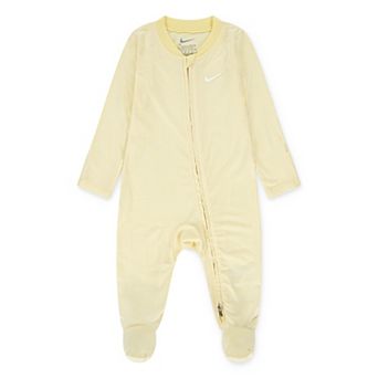 Newborn Baby Nike Striped Footed Coverall
