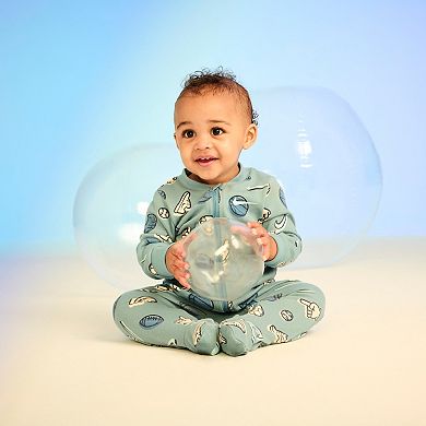 Newborn Baby Nike Sportsball Footed Coverall