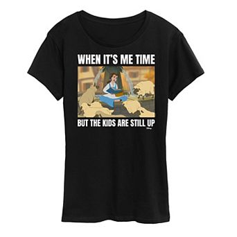Disney Princess Belle Women's Me Time Meme Graphic Tee