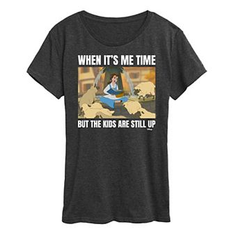 Disney Princess Belle Women's Me Time Meme Graphic Tee