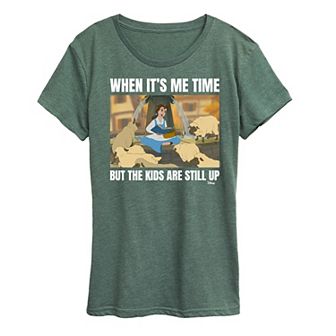 Disney Princess Belle Women's Me Time Meme Graphic Tee