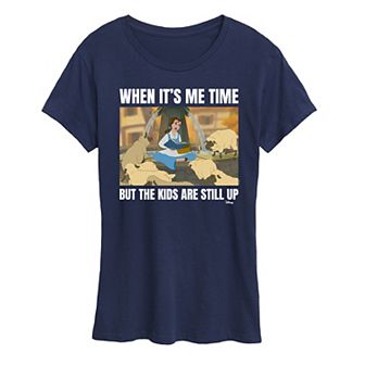 Disney Princess Belle Women's Me Time Meme Graphic Tee