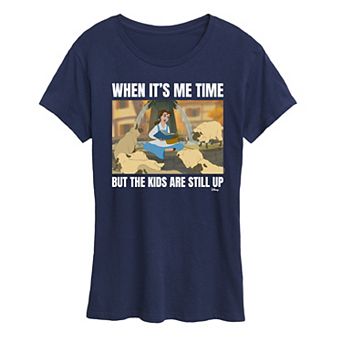 Disney Princess Belle Women's Me Time Meme Graphic Tee
